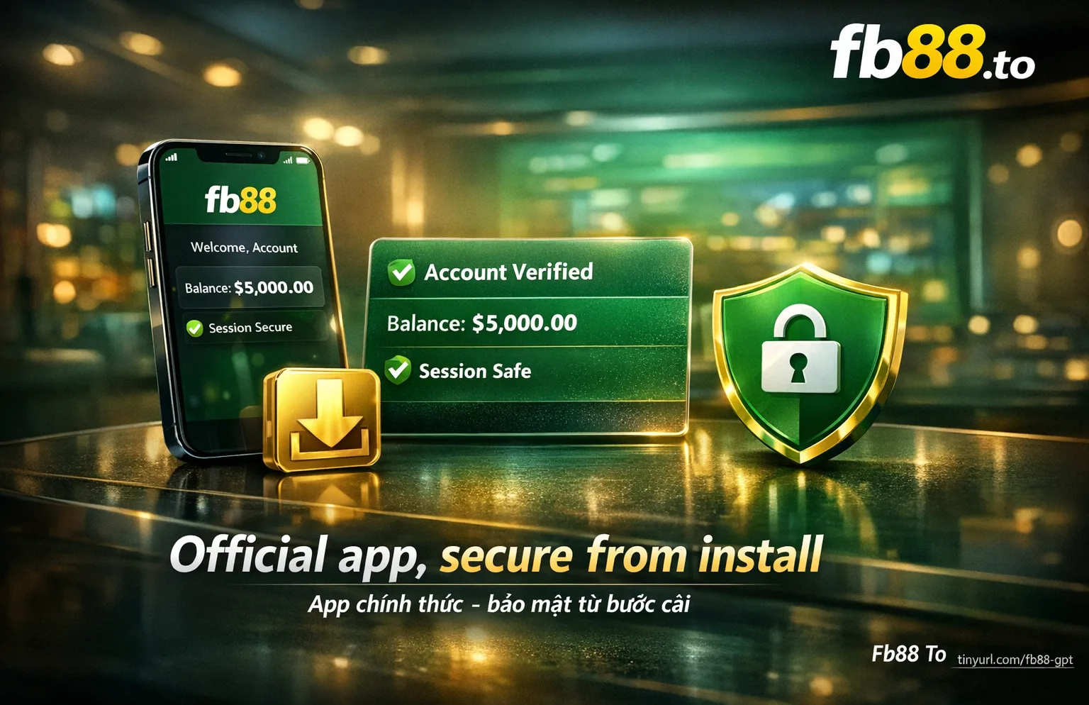 Fb88 Mobile app Android iOS two-factor OTP authentication push notifications live odds
