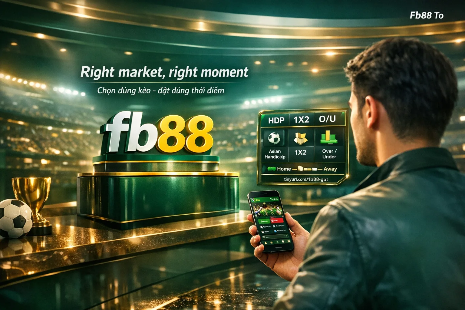 Tổng quan sảnh thể thao Fb88 bốn nhóm kèo chấp 1X2 tài xỉu kèo phụ